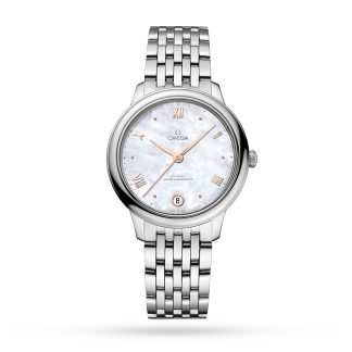 pas cher Omega De Ville Prestige Co Axial Master Chronometer 34mm Ladies Watch Mother Of Pearl O43410342005001