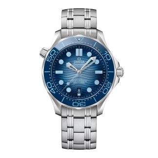 pas cher Omega Seamaster Diver 300M Co Axial Master Chronometer 42mm Summer Blue O21030422003003