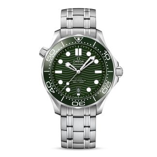 pas cher Omega Seamaster Diver 300m Co Axial Master Chronometer 42mm Montre Homme Vert O21030422010001