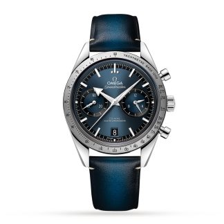 pas cher Omega Speedmaster 57 Co Axial Master Chronometer Chronograph 40.5mm Mens Watch Blue O33212415103001