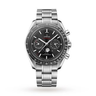 pas cher Omega Speedmaster Mens 44.25mm Co Axial Automatic Moonphase Watch O30430445201001