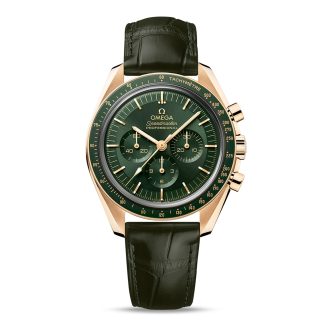 pas cher Omega Speedmaster Moonwatch Professional Co Axial Master Chronometer Chronograph 42mm Montre Homme Green Moonshine Gold O31063425010001