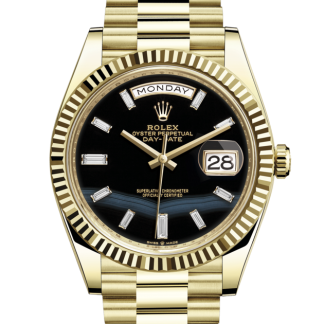 pas cher Rolex Day-Date 40 Oyster 40 mm or jaune Cadran onyx M228238-0059