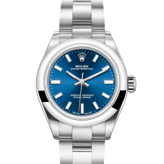 pas cher Rolex Oyster Perpetual 28 Oyster 28 mm Oystersteel Cadran bleu brillant M276200-0003