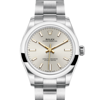 pas cher Rolex Oyster Perpetual 31 Oyster 31 mm Oystersteel Cadran argenté M277200-0001