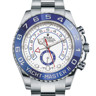 pas cher Rolex Yacht-Master II Oyster 44 mm Oystersteel Cadran blanc M116680-0002