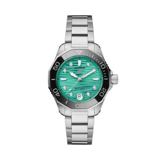 pas cher TAG Heuer Aquaracer Professional 300 36mm Ladies Watch Turquoise WBP231K.BA0618