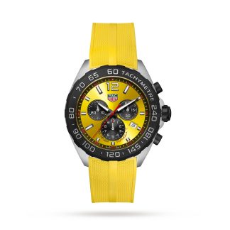 pas cher TAG Heuer Formula 1 Chronograph 43mm Mens Watch Yellow CAZ101AM.FT8054