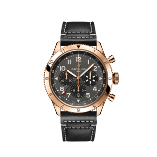 pas cher breitling Super AVI B04 Chronographe GMT 46 P-51 Mustang Or rouge 18k Anthracite RB04451A1B1X1