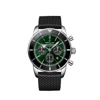 pas cher breitling Superocean Heritage B01 Chronograph 44 Limited Edition Acier inoxydable Vert AB01621A1L1S1
